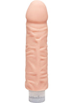 Load image into Gallery viewer, The D Shakin D Ultraskyn Vibrating Dildo - Flesh/Vanilla - 7in
