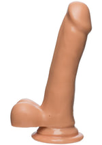 Load image into Gallery viewer, The D Slim D Firmskyn Dildo with Balls - Flesh/Vanilla - 6in
