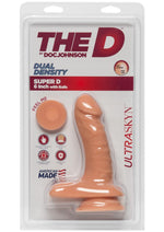 Load image into Gallery viewer, The D Super D Ultraskyn Dildo with Balls - Flesh/Vanilla - 6in
