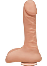 Load image into Gallery viewer, The D Super D Ultraskyn Dildo with Balls - Vanilla - 9in
