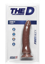 Load image into Gallery viewer, The D Thin D Firmskyn Dildo - Caramel - 7in
