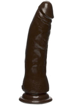 Load image into Gallery viewer, The D Thin D Firmskyn Dildo - Black/Chocolate - 7in
