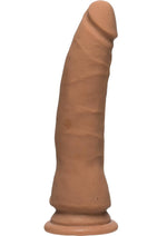 Load image into Gallery viewer, The D Thin D Ultraskyn Dildo 7in - Caramle - Brown
