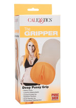 Load image into Gallery viewer, The Gripper Deep Pussy Grip Masturbator - Pussy - Orange
