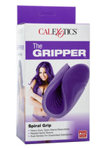 Load image into Gallery viewer, The Gripper Spiral Grip Masturbator - Purple

