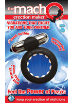 Load image into Gallery viewer, The Macho Erection Maker Cock Ring - Black
