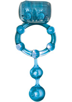 Load image into Gallery viewer, The Macho Ultra Erection Keeper Vibrating Cock Ring - Blue
