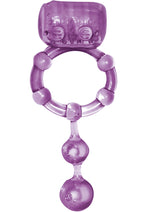 Load image into Gallery viewer, The Macho Ultra Erection Keeper Vibrating Cock Ring - Purple
