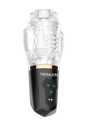The Male Rose 2 Rechargeable Sucking Masturbator - Black/Clear