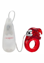 Load image into Gallery viewer, The Matador Vibrating Cock Ring with Clitoral Stimulation - Red
