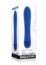 Load image into Gallery viewer, The Pleaser Silicone Rechargeable Vibrator - Blue
