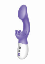 Load image into Gallery viewer, The Come Hither G-Kiss Butterfly Silicone Rechargeable Rabbit Vibrator - Purple
