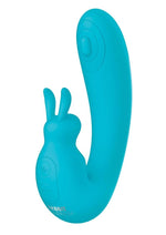Load image into Gallery viewer, The Internal Rabbit Rechargeable Silicone Vibrator - Blue
