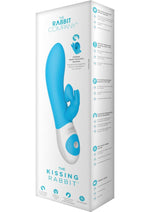 Load image into Gallery viewer, The Kissing Rabbit Rechargeable Silicone Vibrator with Clitoral Suction - Blue

