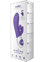 Load image into Gallery viewer, The Kissing Rabbit Rechargeable Silicone Vibrator with Clitoral Suction - Purple
