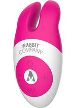 Load image into Gallery viewer, The Lay On Rabbit Rechargeable Silicone Massager - Hot Pink/Pink
