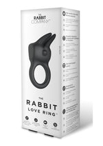Load image into Gallery viewer, The Rabbit Love Ring Rechargeable Silicone Couples Ring - Black
