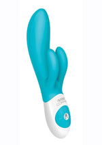 Load image into Gallery viewer, The Rumbly Rabbit Rechargeable Silicone Rabbit Vibrator - Blue

