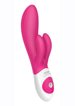 Load image into Gallery viewer, The Rumbly Rabbit Rechargeable Silicone Rabbit Vibrator - Hot Pink/Pink
