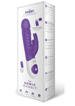 Load image into Gallery viewer, Rabbit Company The Sonic Rabbit Rechargeable Silicone Vibrator - Purple
