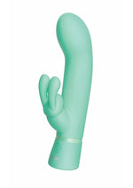 Load image into Gallery viewer, The Rabbit Company The Travel Rabbit Rechargeable Silicone Vibrator - Aqua/Blue
