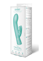 Load image into Gallery viewer, The Rabbit Company The Travel Rabbit Rechargeable Silicone Vibrator - Aqua/Blue
