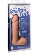 Load image into Gallery viewer, The Realistic Cock Ultraskyn Dildo - Vanilla - 6in
