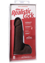 Load image into Gallery viewer, The Realistic Cock Ultraskyn Dildo - Black - 8in
