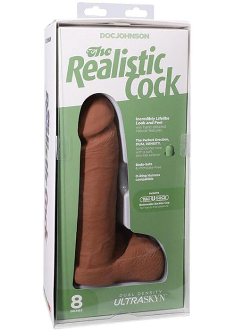 The Realistic Cock Ultraskyn Dildo - Caramel - 8in