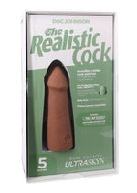 Load image into Gallery viewer, The Realistic Cock Ultraskyn Removable Vac-U-Lock Suction Cup - Caramel - 5in
