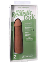 Load image into Gallery viewer, The Realistic Cock Ultraskyn Removable Vac-U-Lock Suction Cup - Caramel/Chocolate - 7in
