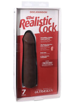 Load image into Gallery viewer, The Realistic Cock Ultraskyn Removable Vac-U-Lock Suction Cup - Chocolate - 7in
