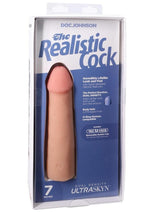 Load image into Gallery viewer, The Realistic Cock Ultraskyn Removable Vac-U-Lock Suction Cup - Vanilla - 7in
