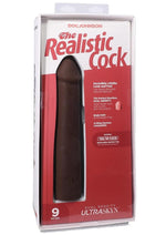 Load image into Gallery viewer, The Realistic Cock Ultraskyn Removable Vac-U-Lock Suction Cup - Chocolate - 9in
