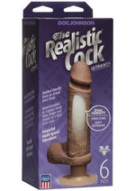 Load image into Gallery viewer, The Realistic Cock Ultraskyn Vibrating Dildo - Caramel - 6in
