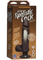 Load image into Gallery viewer, The Realistic Cock Ultraskyn Vibrating Dildo - Black - 8in
