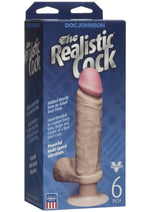 Load image into Gallery viewer, The Realistic Cock Vibrating Dildo - Vanilla - 6in
