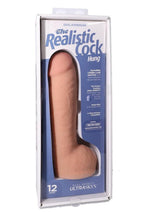 Load image into Gallery viewer, The Realistic Cock with Balls Ultraskyn Hung with Removable Vac-U-Lock Suction Cup - Vanilla - 12in
