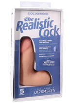 Load image into Gallery viewer, The Realistic Cock with Balls Ultraskyn Removable Vac-U-Lock Suction Cup - Vanilla - 5in
