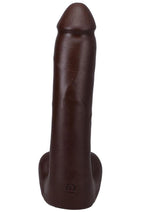 Load image into Gallery viewer, The Realistic Cock with Balls Ultraskyn Removable Vac-U-Lock Suction Cup - Chocolate - 9in
