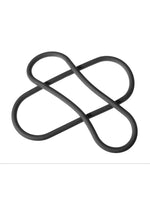 Load image into Gallery viewer, The Xplay Wrap Ring Silicone Slim - Black - 12in - 2 Pack
