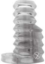 Load image into Gallery viewer, Thick Boy Vibrating Pleasure Sleeve with Turbo Motor Waterproof - Clear
