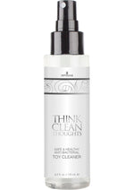 Load image into Gallery viewer, Think Clean Thoughts Anti-Bacterial Toy Clearner 4.2oz Spray

