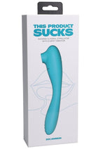 Load image into Gallery viewer, This Product Sucks Bendable Wand Rechargeable Silicone Vibrator - Teal
