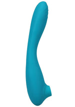 Load image into Gallery viewer, This Product Sucks Bendable Wand Rechargeable Silicone Vibrator - Teal
