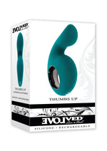 Load image into Gallery viewer, Thumbs Up Rechargeable Silicone Vibrator - Green
