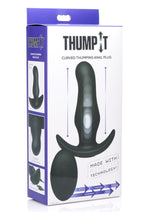 Load image into Gallery viewer, Thump-It Rechargeable Silicone Thumping Prostate Plug with Remote Control - Black