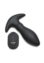 Load image into Gallery viewer, Thunder Plugs Rim Slide 7x Sliding Ring Silicone Rechargeable Butt Plug with Remote Control - Black