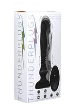 Load image into Gallery viewer, Thunder Plugs Silicone Swelling and Thrusting Plug with Remote Control - Black