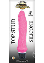 Load image into Gallery viewer, Timeless Classics Top Stud Silicone Vibrator - Pink
